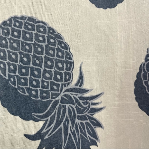 Izod Saltwater White Pineapple Print Button Short Sleeve Shirt - Picture 6 of 10